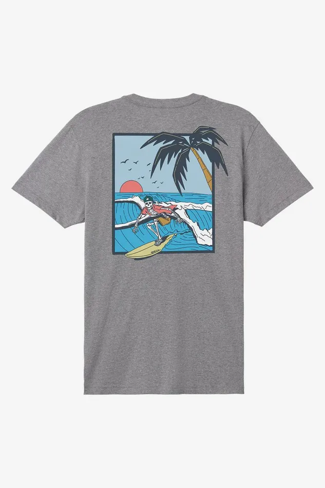 O039NEILL DAYS END STANDARD FIT TEE Heather Grey Men Clothing