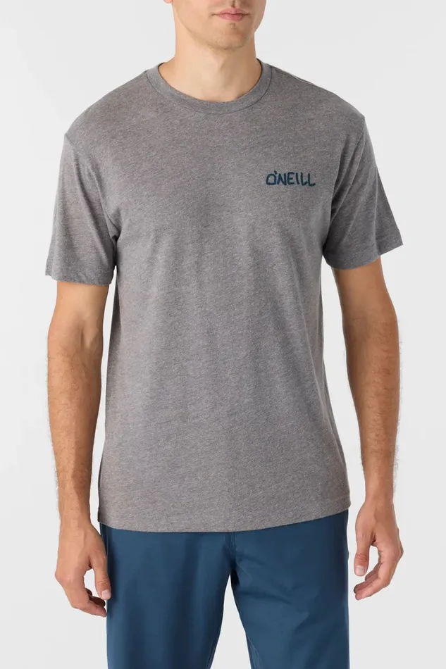 O039NEILL DAYS END STANDARD FIT TEE Heather Grey Men Clothing