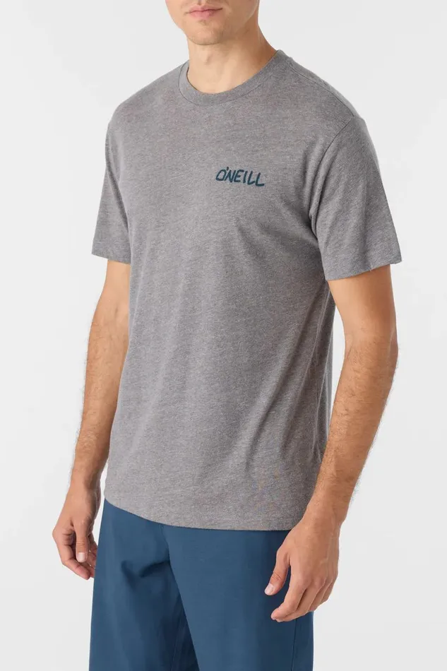 O039NEILL DAYS END STANDARD FIT TEE Heather Grey Men Clothing