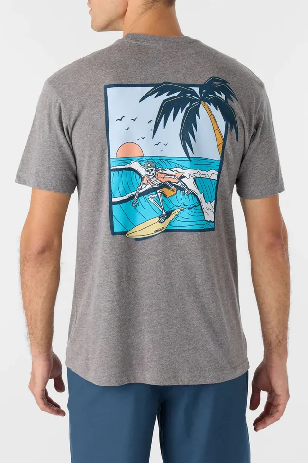 O039NEILL DAYS END STANDARD FIT TEE Heather Grey Men Clothing