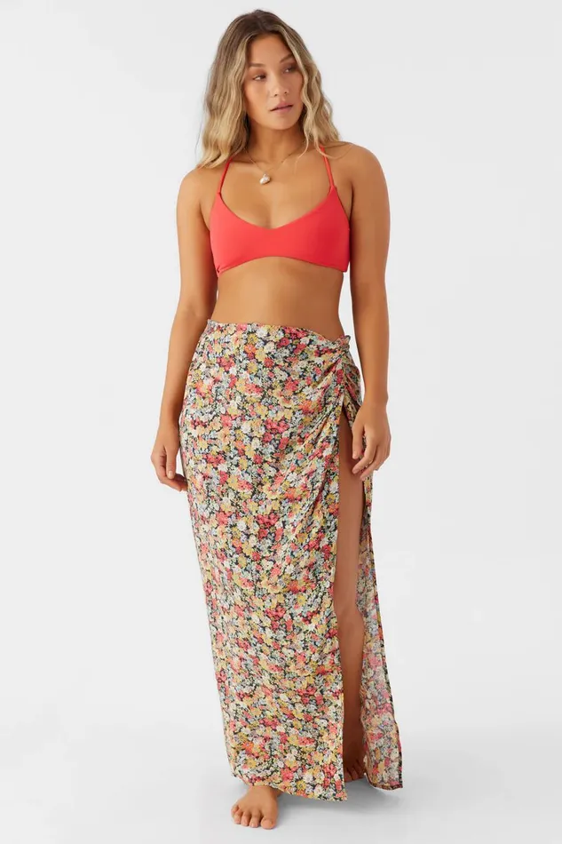 O039NEILL EDEN DITSY HANALEI MAXI SKIRT COVERUP Multi Clr Women Swim