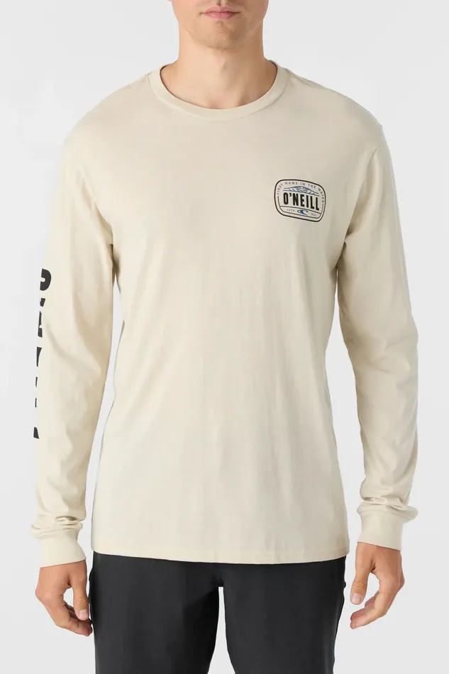 O039NEILL EVENTIDE STANDARD FIT LONG SLEEVE TEE Lt Khaki Men Featured