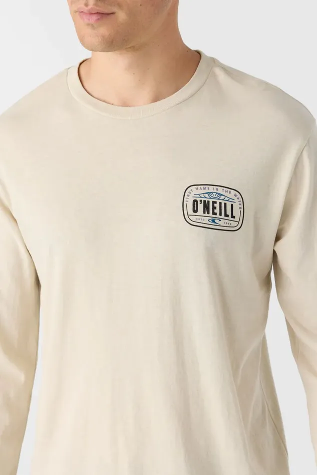 O039NEILL EVENTIDE STANDARD FIT LONG SLEEVE TEE Lt Khaki Men Featured