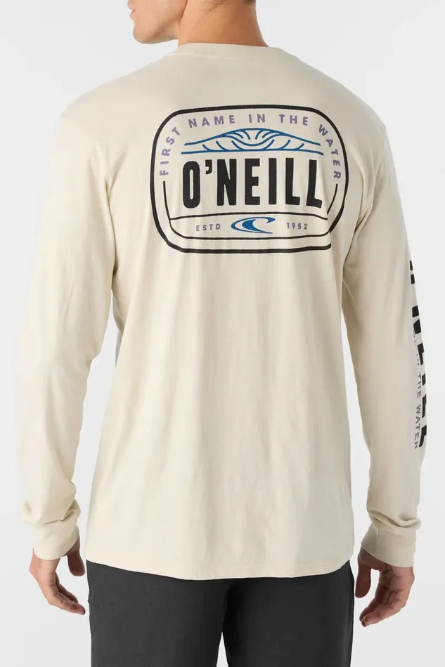 O039NEILL EVENTIDE STANDARD FIT LONG SLEEVE TEE Lt Khaki Men Featured