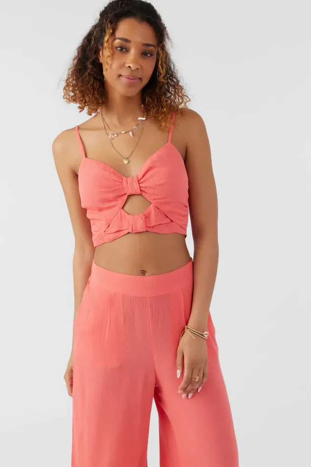 O039NEILL FARRAH SOLID CROP TOP Dubarry Women Collections