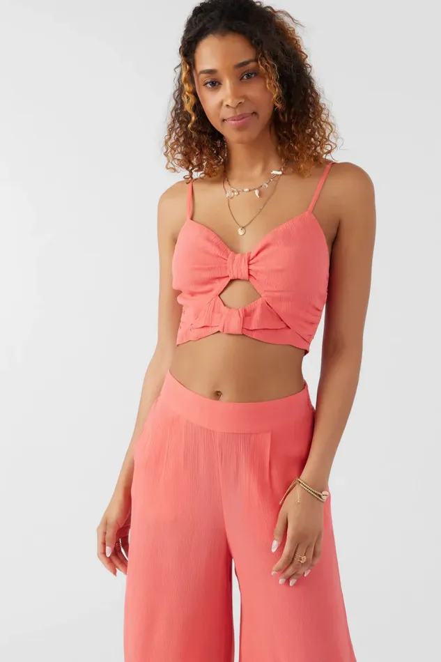 O039NEILL FARRAH SOLID CROP TOP Dubarry Women Collections