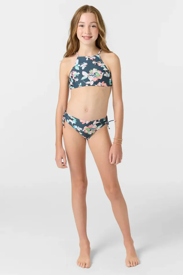 O039NEILL GIRL039S MELODY FLORAL STRAPPY HIGH NECK SET Women Girl039S Swim