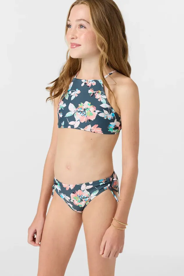 O039NEILL GIRL039S MELODY FLORAL STRAPPY HIGH NECK SET Women Girl039S Swim