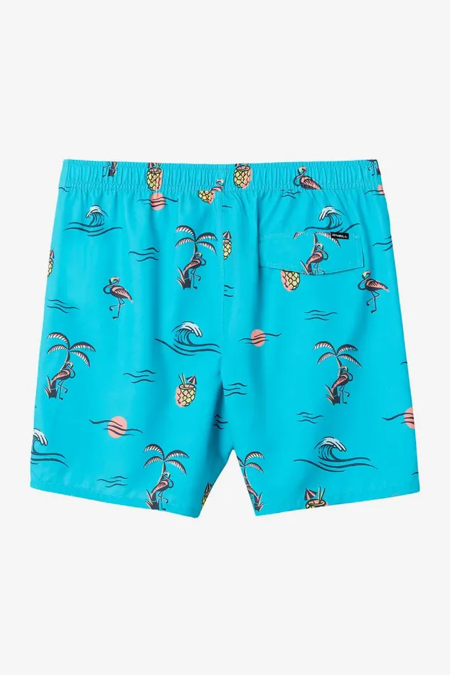 O039NEILL HERMOSA ELASTIC WAIST 17034 SWIM TRUNKS Peacock Blue Men Type