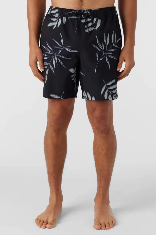 O039NEILL HERMOSA ELASTIC WAIST LINED 17034 SWIM TRUNKS Black 3 Men Type