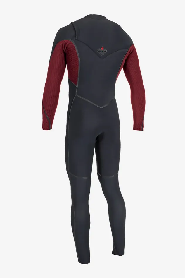 O039NEILL HYPERFREAK FIRE 43MM CHEST ZIP FULL WETSUIT Blk Dk Red Men Men039S Wetsuits