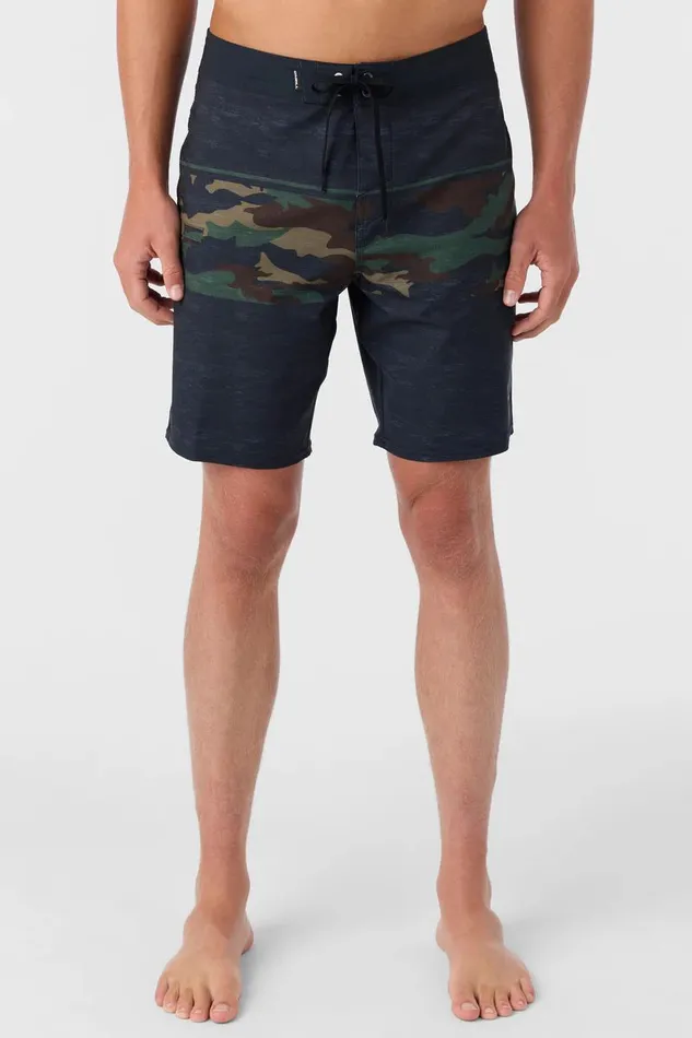 O039NEILL HYPERFREAK HEAT BLOCK 19034 BOARDSHORTS Camo Men Length