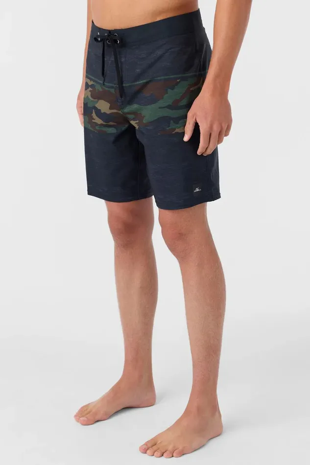 O039NEILL HYPERFREAK HEAT BLOCK 19034 BOARDSHORTS Camo Men Length