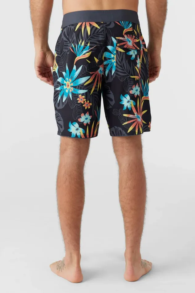 O039NEILL HYPERFREAK MYSTO SCALLOP 19034 BOARDSHORTS Black Men Print Style