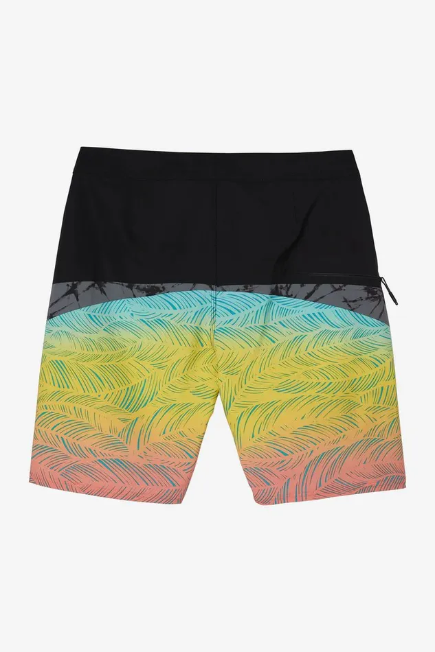 O039NEILL HYPERFREAK TECH BLOCK 20034 BOARDSHORTS Yellow Men Length