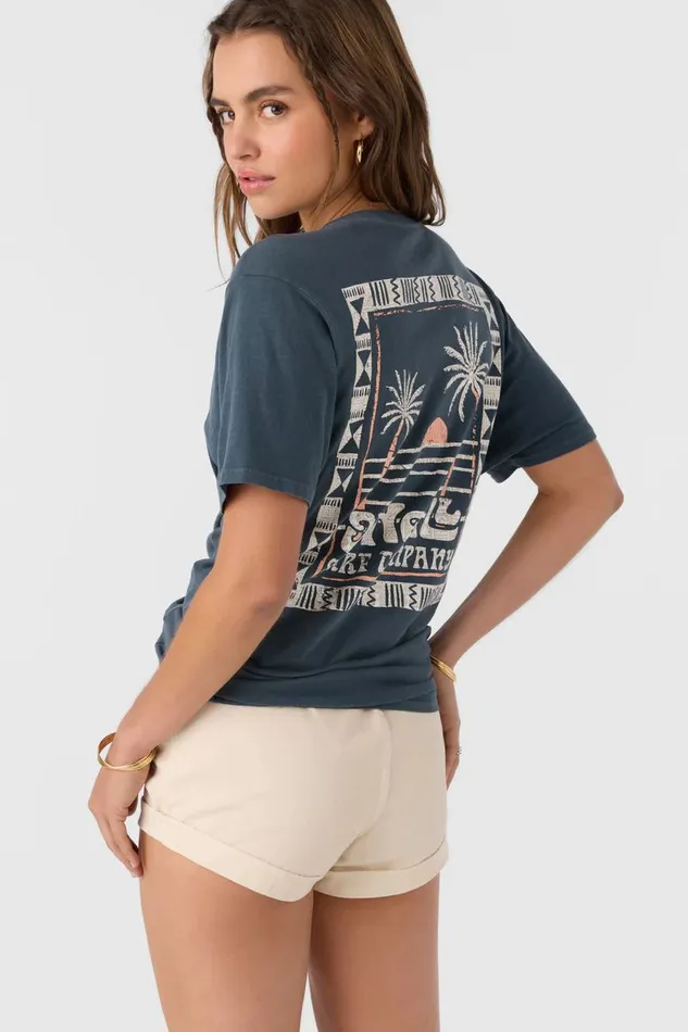 O039NEILL ISLAND PALMS TEE Women Clothing