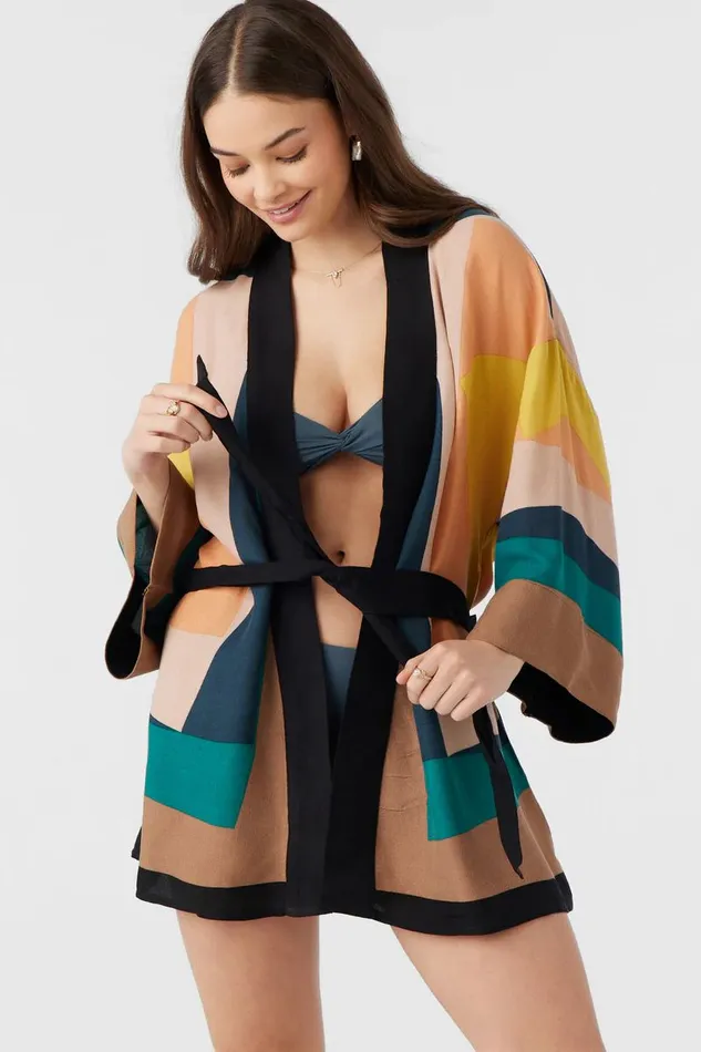 O039NEILL JOSIE KIMONO COVERUP Multi Colored Women Clothing