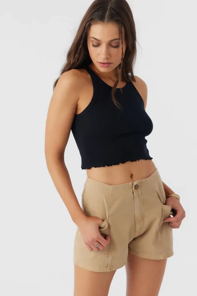 O039NEILL MALCOM COTTON TWILL SHORTS Nomad Women Clothing