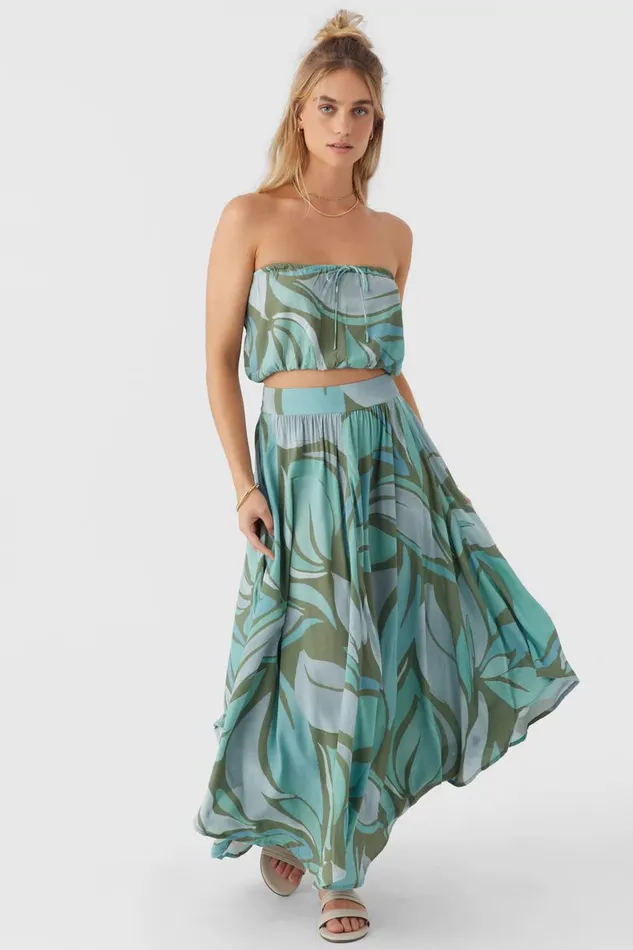 O039NEILL MARNIE LORETTA PRINT MIDI SKIRT Women Collections
