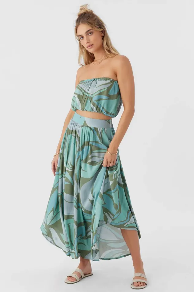 O039NEILL MARNIE LORETTA PRINT MIDI SKIRT Women Collections
