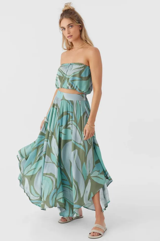 O039NEILL MARNIE LORETTA PRINT MIDI SKIRT Women Collections