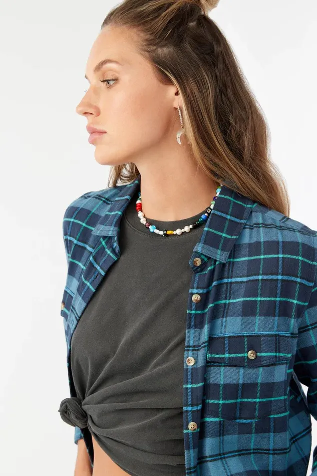 O039NEILL NASH FLANNEL TOP Women Clothing