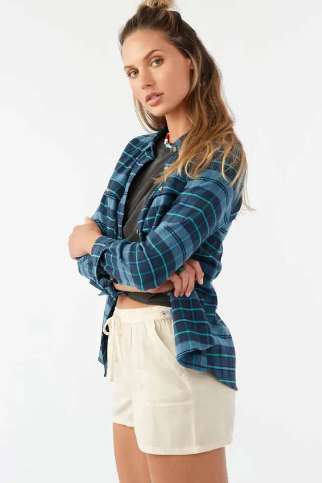 O039NEILL NASH FLANNEL TOP Women Clothing