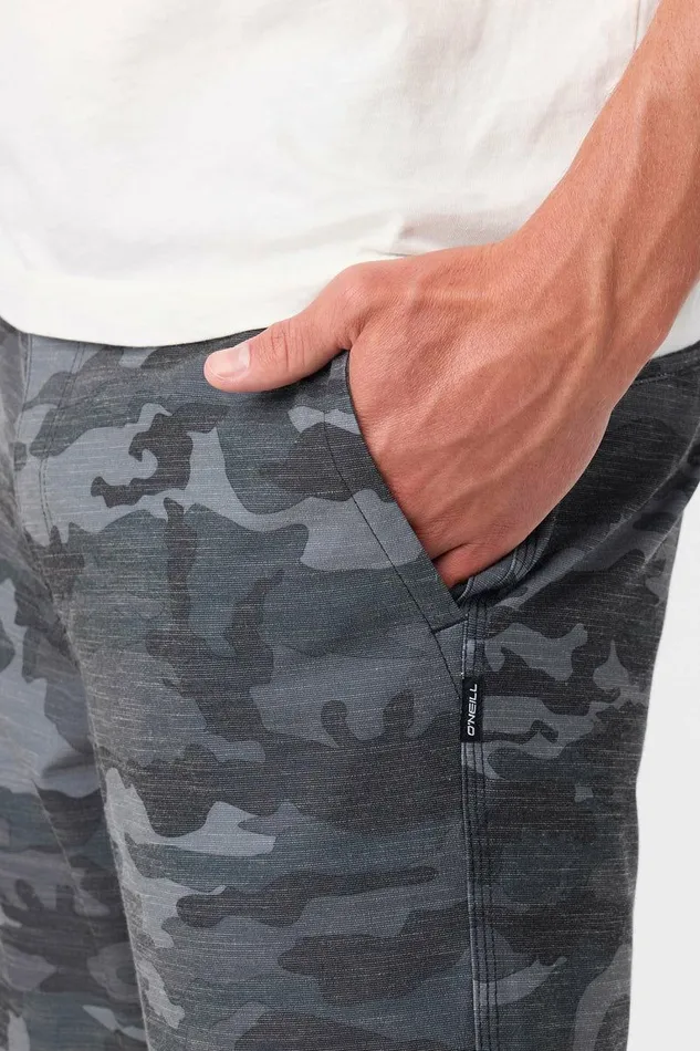 O039NEILL RESERVE SLUB 20034 HYBRID SHORTS Blk Camo Men Clothing