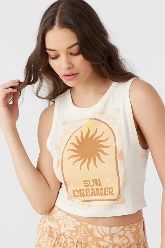 O039NEILL ROAM SLOW GIA TANK Winter White Women Clothing