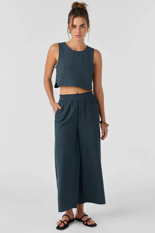 O039NEILL SANDERS LINEN TOP Women Collections