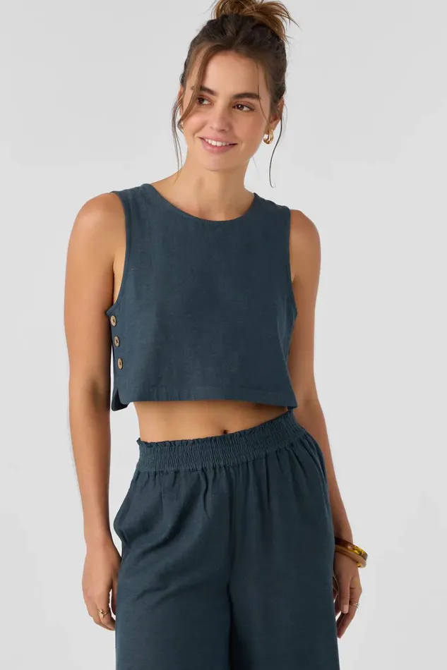 O039NEILL SANDERS LINEN TOP Women Collections