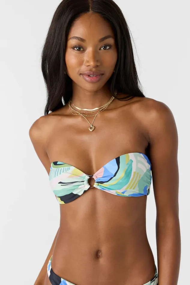O039NEILL WAVY FATHOM BANDEAU TOP Women Swim