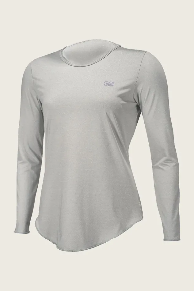 O039NEILL WOMEN039S BLUEPRINT UV LS SUN SHIRT Overcast Women Women039S Wetsuits
