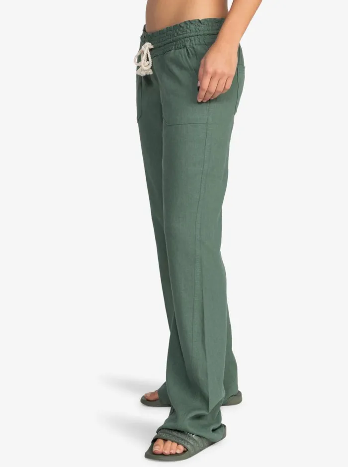 Oceanside 8211 Beach Pants Duck Green Women Roxy Trousers