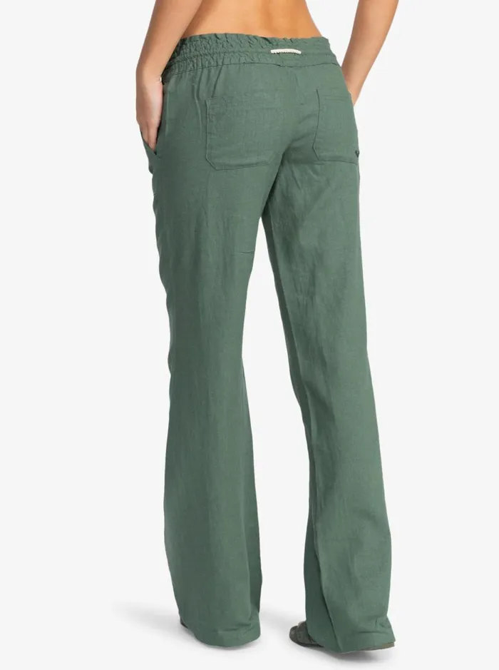 Oceanside 8211 Beach Pants Duck Green Women Roxy Trousers