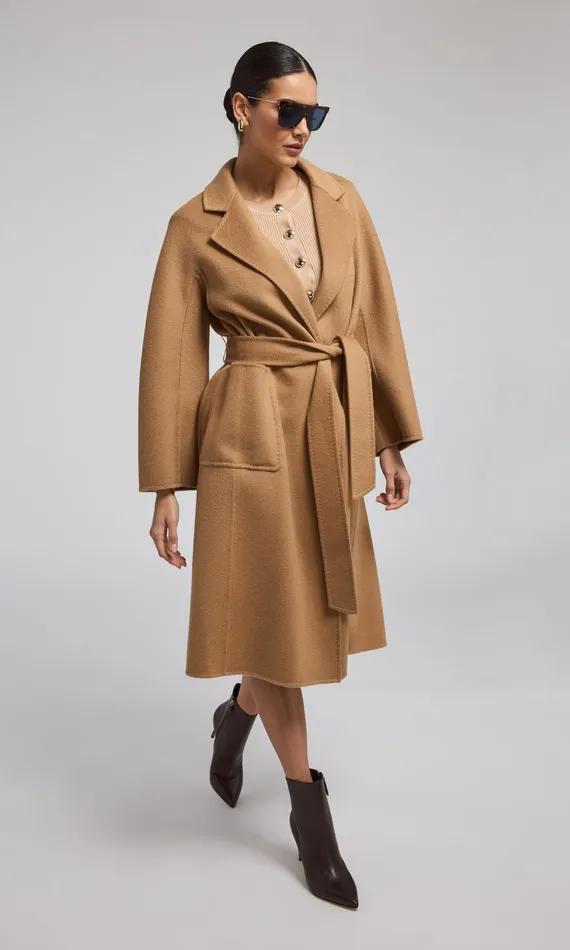 Outerwear Women Generation Love Clothing Grayson Wool Coat Camel