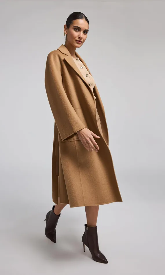 Outerwear Women Generation Love Clothing Grayson Wool Coat Camel