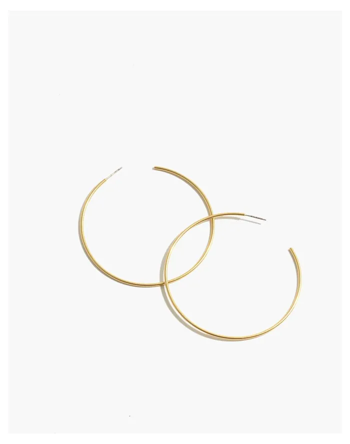 Oversized Hoop Earrings Vintage Gold Women Madewell Earrings