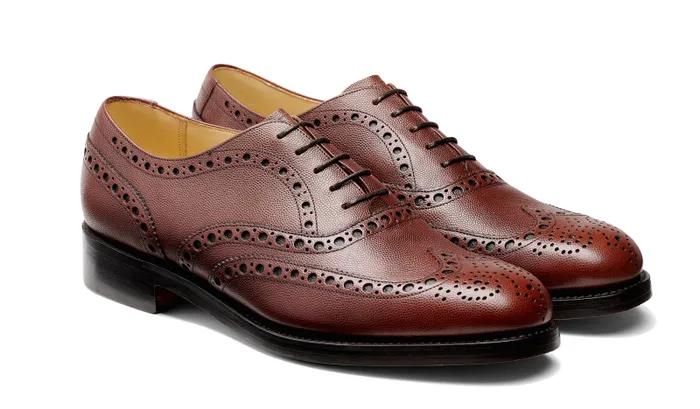 Padstow 8211 Chestnut Fine Grain Mens Barker Shoes Mens Brogues