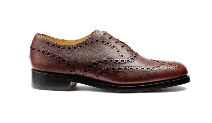 Padstow 8211 Chestnut Fine Grain Mens Barker Shoes Mens Brogues