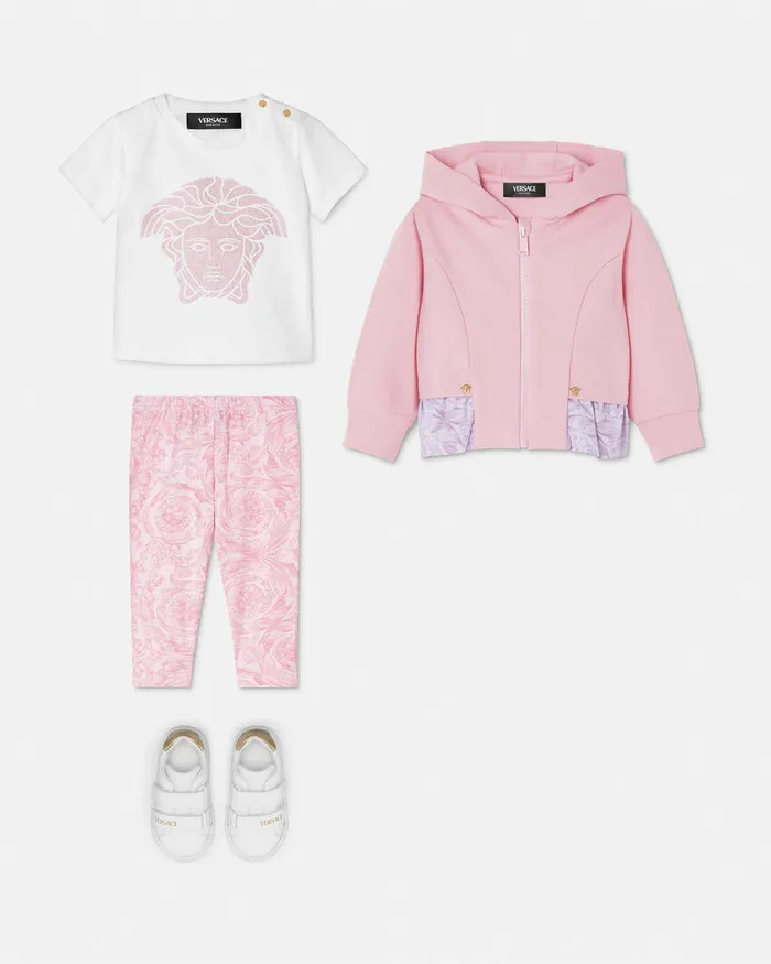 Pants and Skirts Kids Versace Barocco Baby Leggings Pinkprint