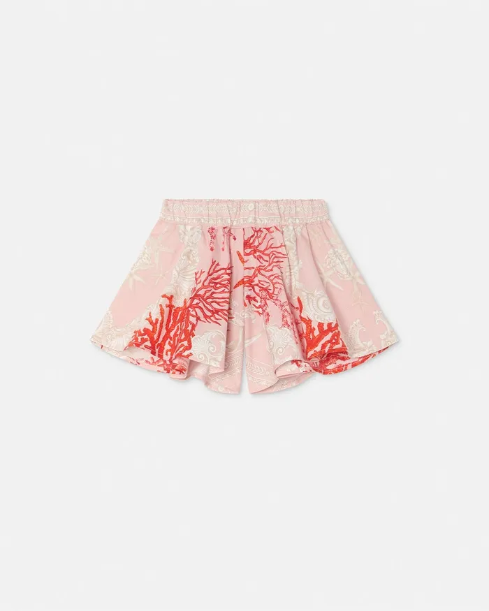 Pants and Skirts Kids Versace Barocco Sea Baby Shorts Coral