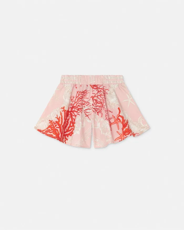 Pants and Skirts Kids Versace Barocco Sea Baby Shorts Coral