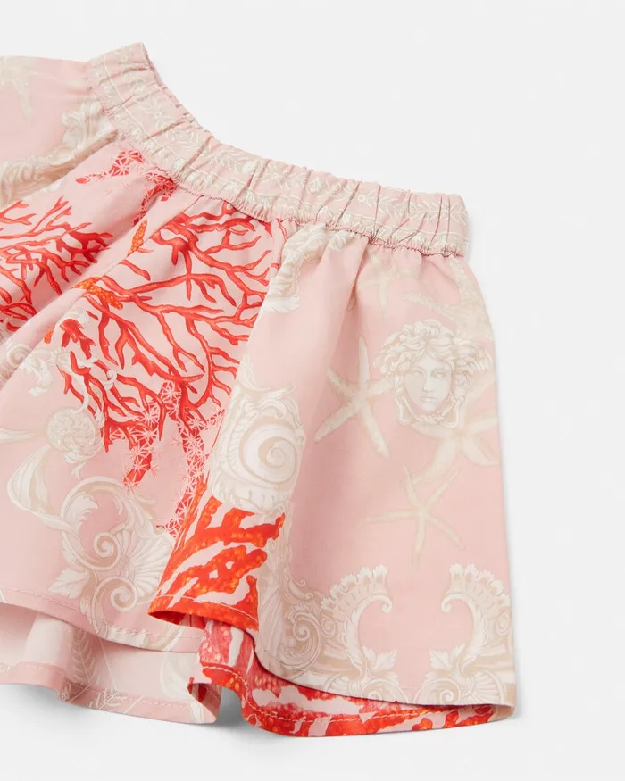 Pants and Skirts Kids Versace Barocco Sea Baby Shorts Coral