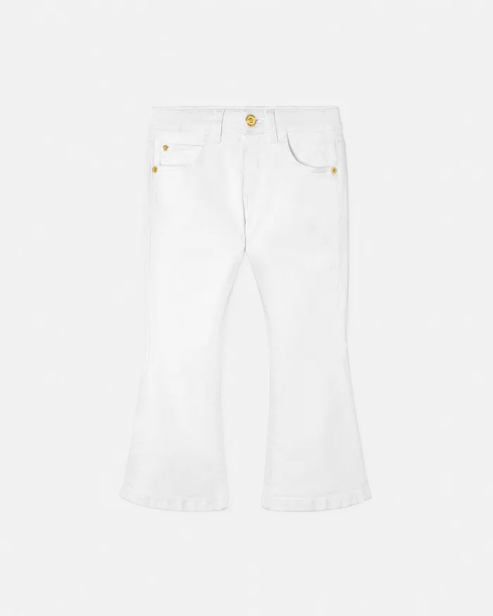 Pants and Skirts Kids Versace Flared Jeans White