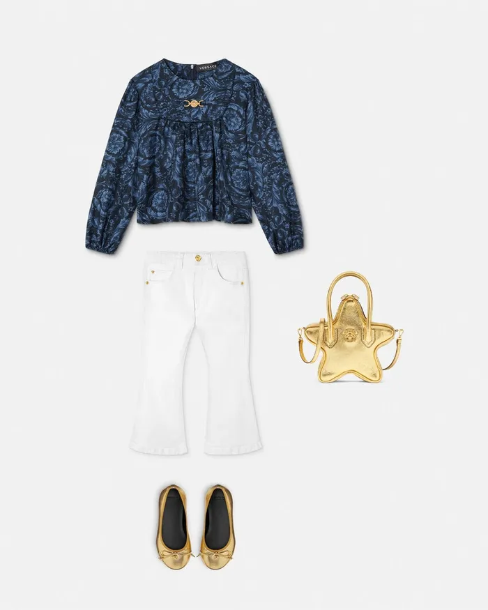 Pants and Skirts Kids Versace Flared Jeans White