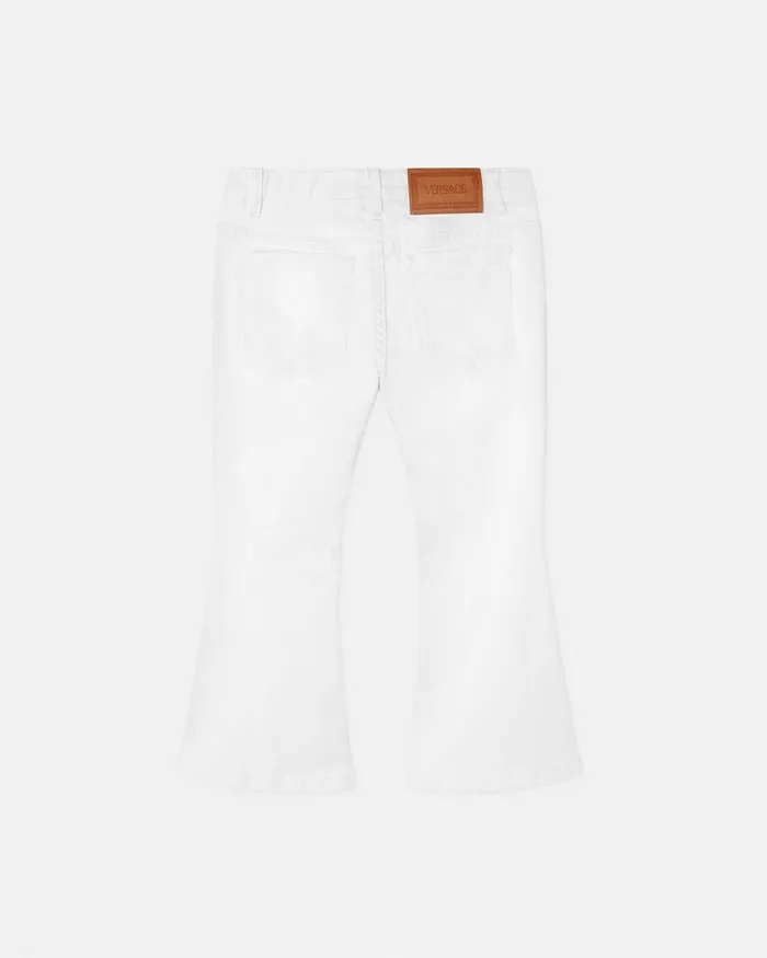 Pants and Skirts Kids Versace Flared Jeans White
