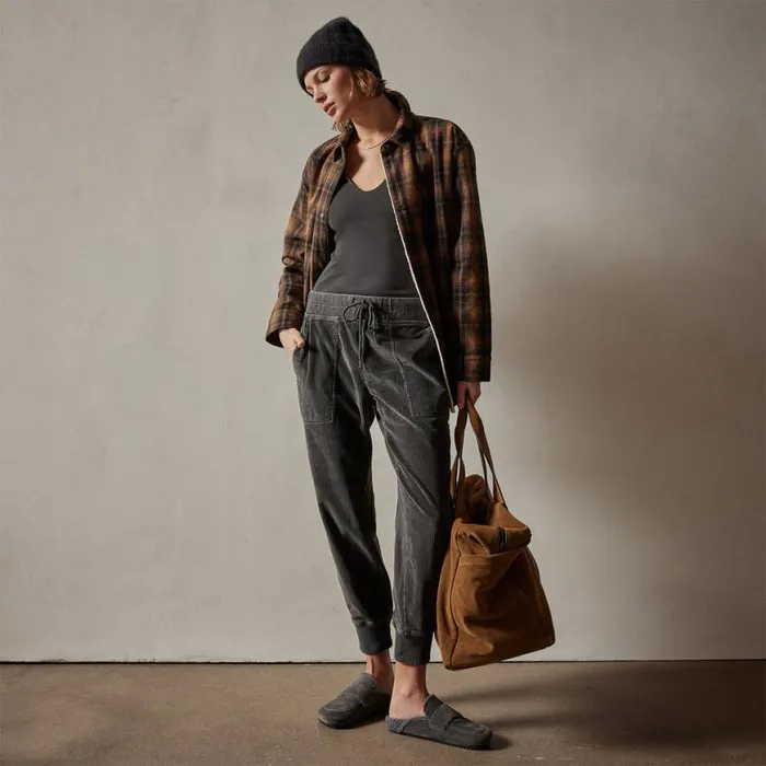 PantsDenim Women James Perse Corduroy Utility Pant Magma Pigment