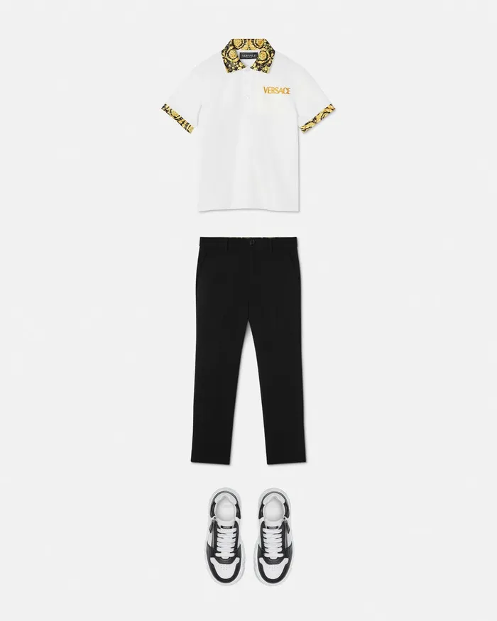 Pants Kids Versace Barocco Pants Black