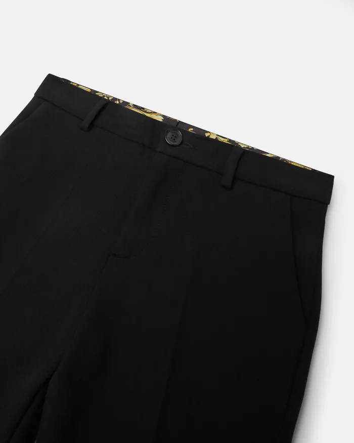 Pants Kids Versace Barocco Pants Black